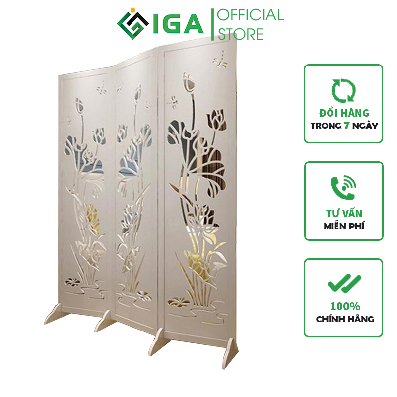 Vách Ngăn Bình Phong Hoa Sen - IG489(bán từ 2 tấm)