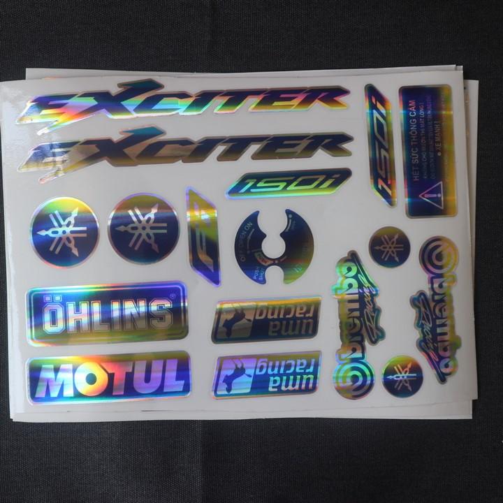 [HCM][CROM] TEM LOGO MẠ CROM CHO DÒNG XE EXCITER SIÊU BÓNG CAO CẤP