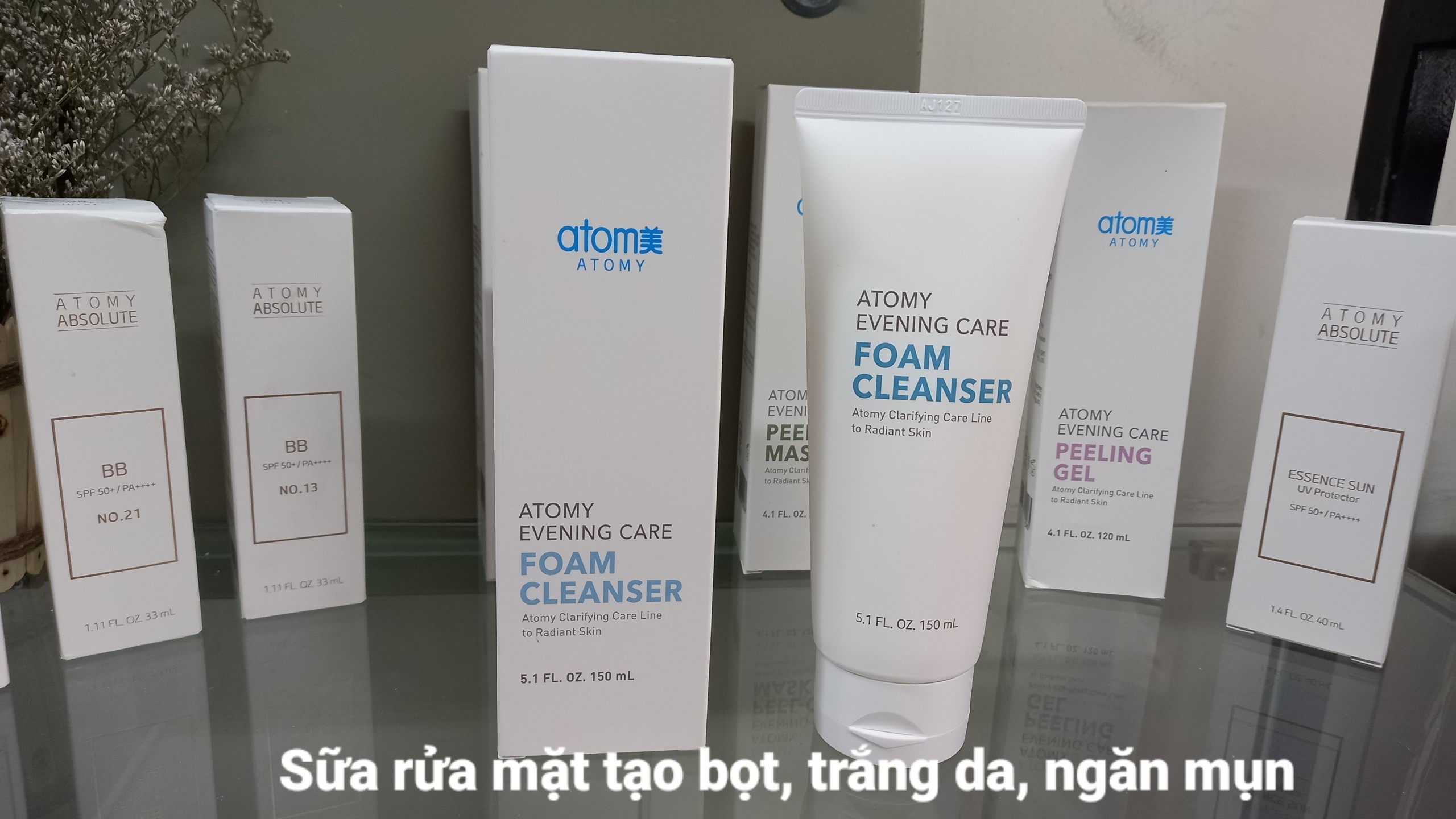 Sữa rửa mặt Foam Cleanser Atomy Evening Care Hàn Quốc 150ml