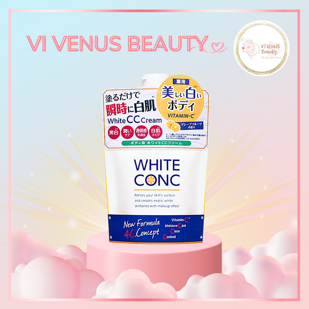 Dưỡng trắng body white conc white cc cream 200g nâng tone tức thì