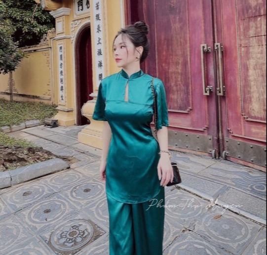 [HCM]SET ĐỒ LAM ĐI CHÙA PHỐI HOA