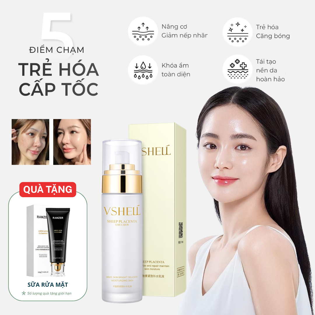 [ CHÍNH HÃNG ] Serum Mờ Nhăn Dưỡng Ẩm Sâu, Căng Bóng Da Tức Thì, Se Khít Lỗ Chân Lông, Tái Tạo Da, Giúp Da Trắng Sáng, Hỗ Trợ Ngừa Lão Hóa