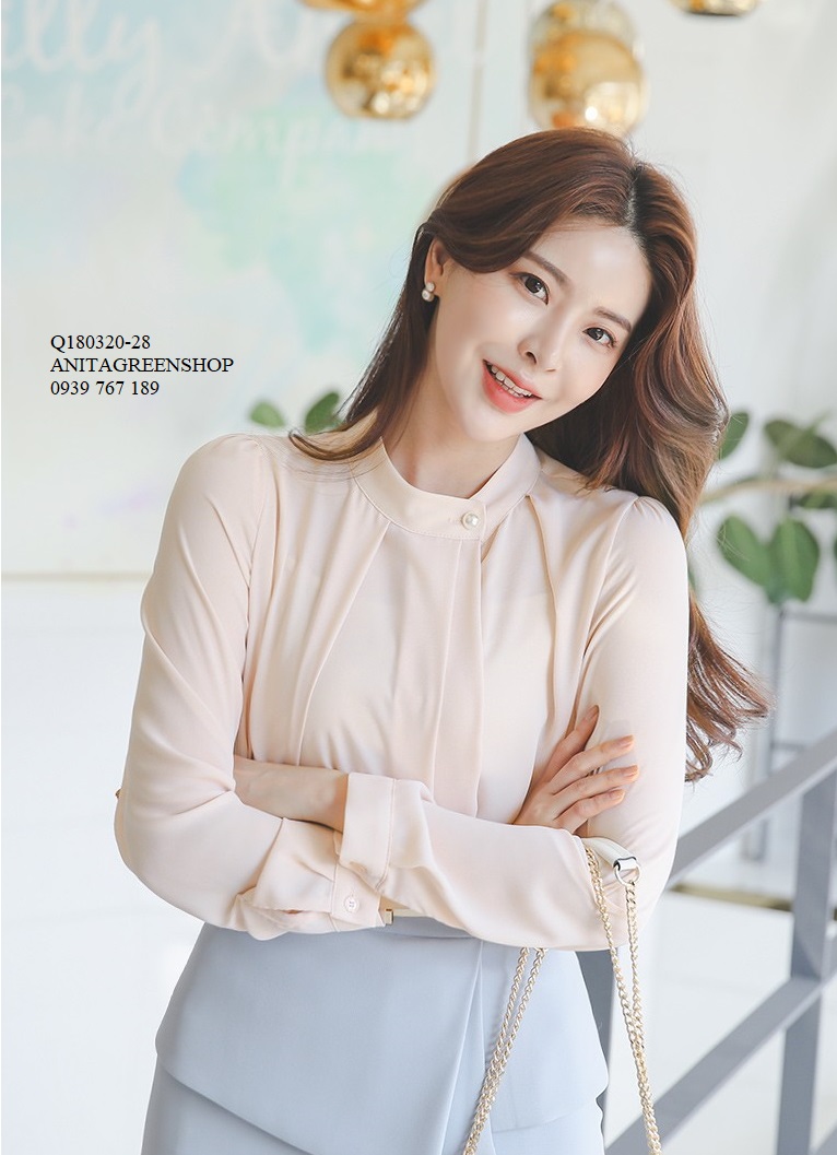 Q180320 ÁO SƠ MI VOAN NỮ THIẾT KẾ