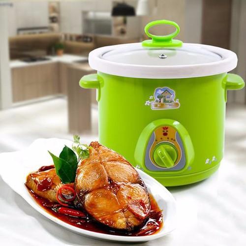 NỒI NẤU CHÁO CHẬM CHO BÉ 1,5L ( TẶNG MÓC DÍNH TƯỜNG 10K )