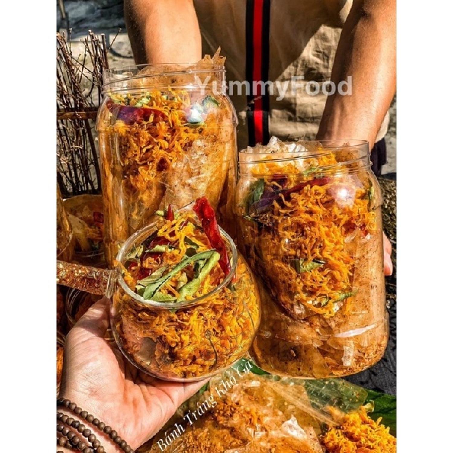 Bánh Tráng Khô Gà - (350gr/Hủ)