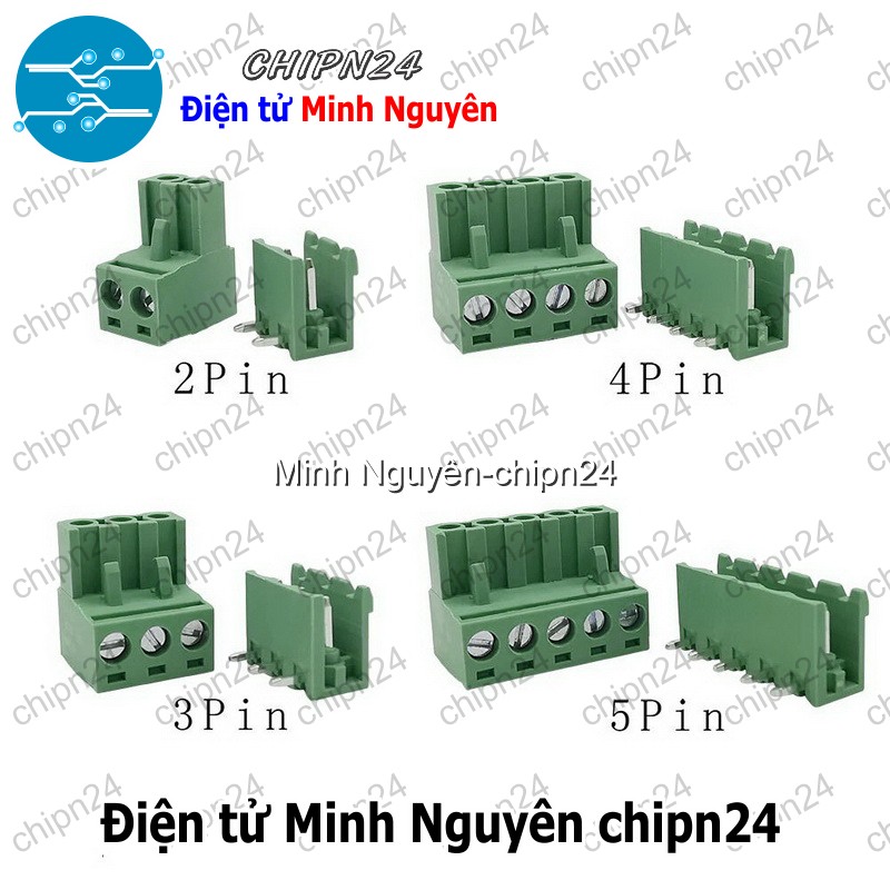 (F216) Domino 2EDG5.08 Cong (Terminal 5.08 5.08mm, Cầu đấu dây nguồn 2P/3P/4P/5P/6P/7P/8P/9P/10P/11P/12P) - [Chọn Loại] - HHH.00150