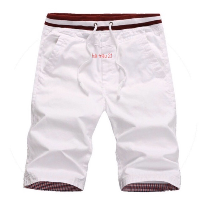 [HCM]Quần short kaki nam lưng thun TH