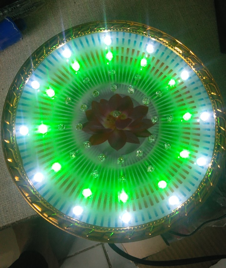 Hào quang thờ phật  16 cm đèn led