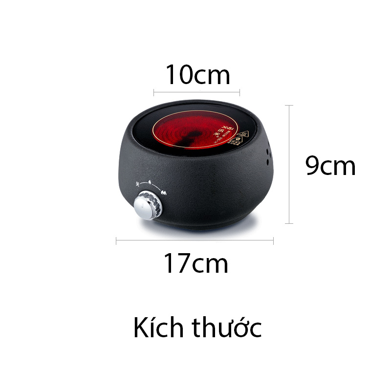 Bếp Điện Gốm Ceramic Q-371 – Bếp Hồng Ngoại Mini 500W 220VAC