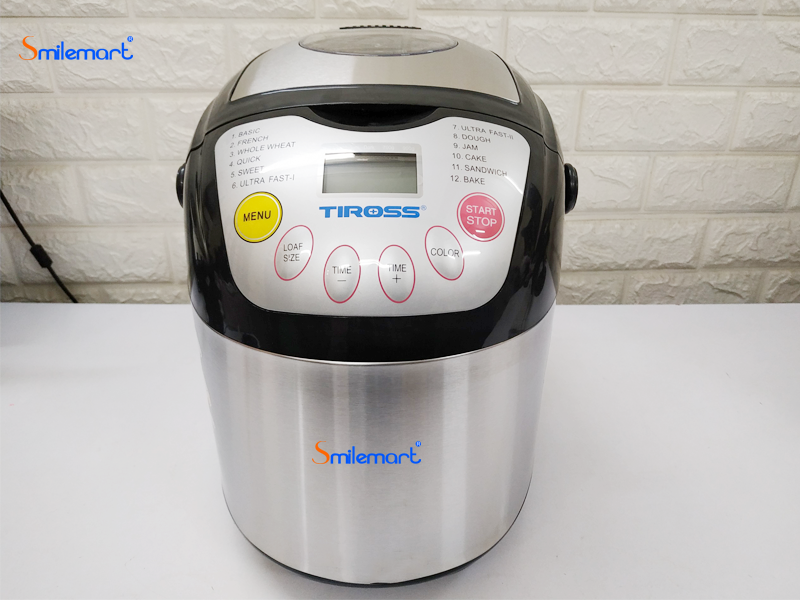 Máy làm bánh mì 12 chức năng Tiross TS821