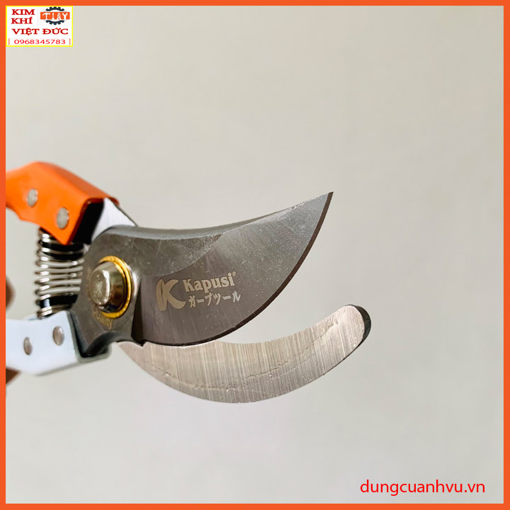 Kéo cắt cành kapusi tay trắng cam