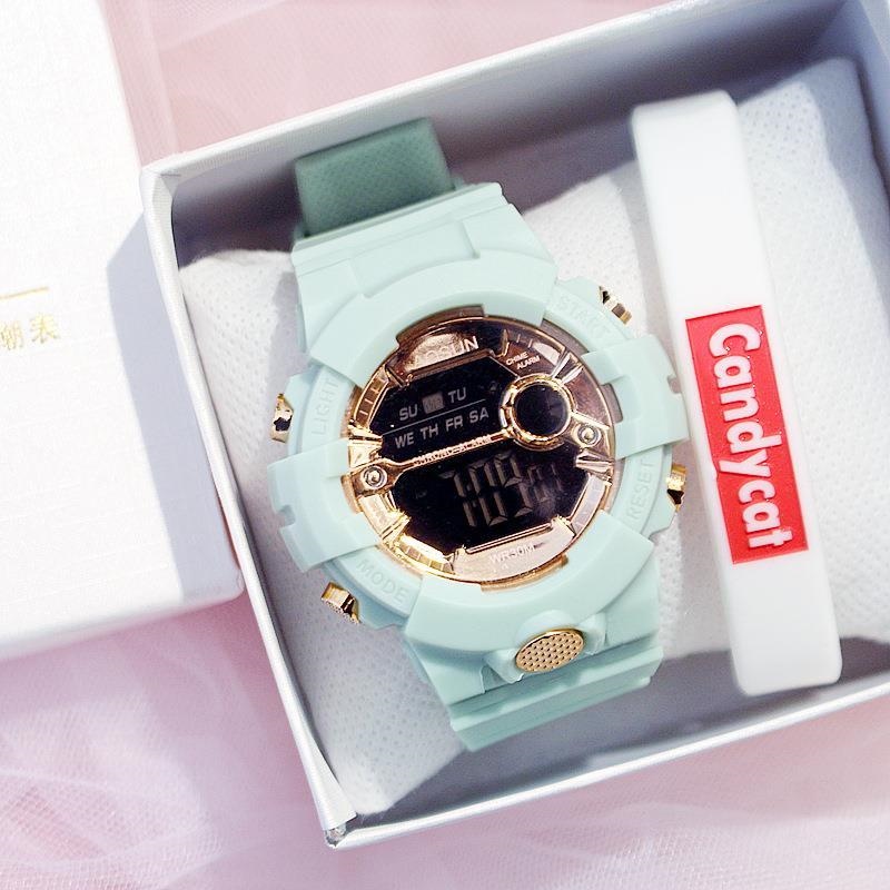 Matcha green ins school students han edition contracted fashion watches