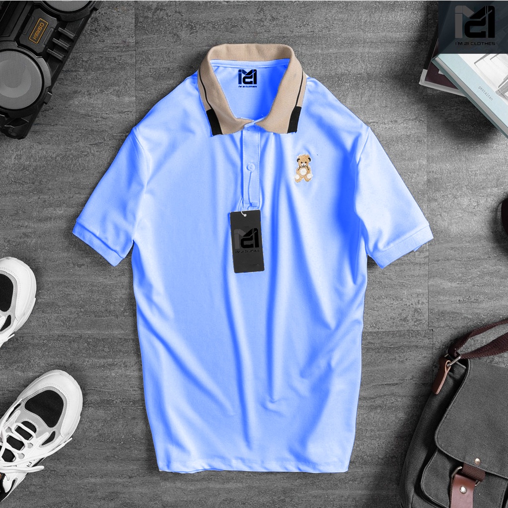 Áo polo nam cổ bẻ Teddy, chất liệu vải cá sấu mềm mịn thoáng mát cao cấp chuẩn form I'm 21 Clothes