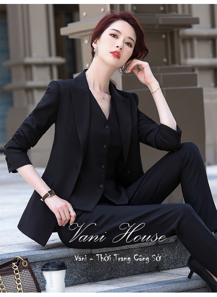 Set nguyên bộ áo Vest quần dài + Ghi Lê