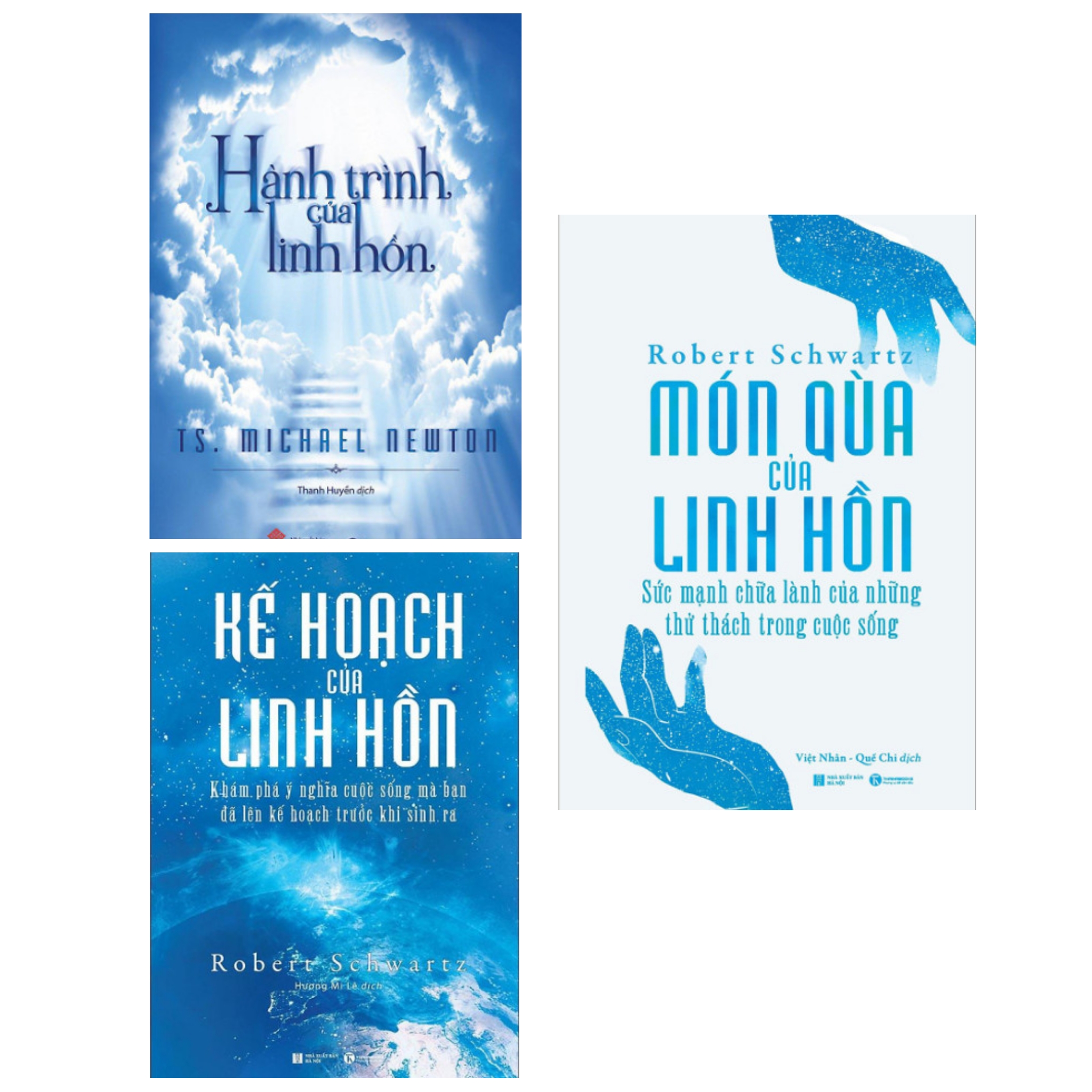 Sách combo 3c về thế giới tâm linh : Món quà của linh hồn + Hành trình của linh hồn + Kế hoạch của linh hồn th