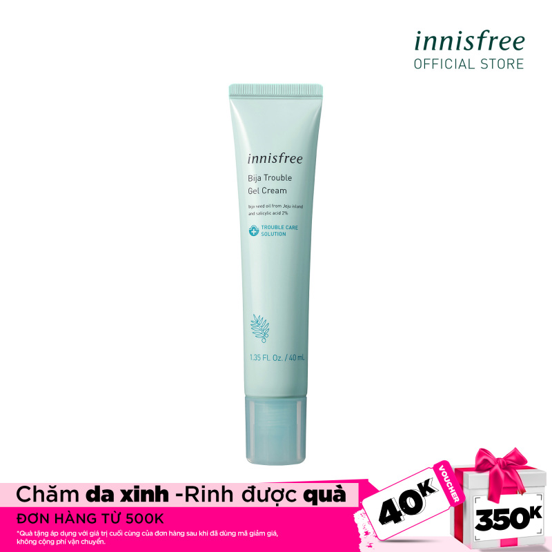 Gel dưỡng dành cho da mụn innisfree Bija Trouble Gel Cream 40ml giá rẻ
