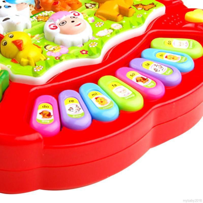 [HCMC] cute light animal piano toy for kids (without battery)