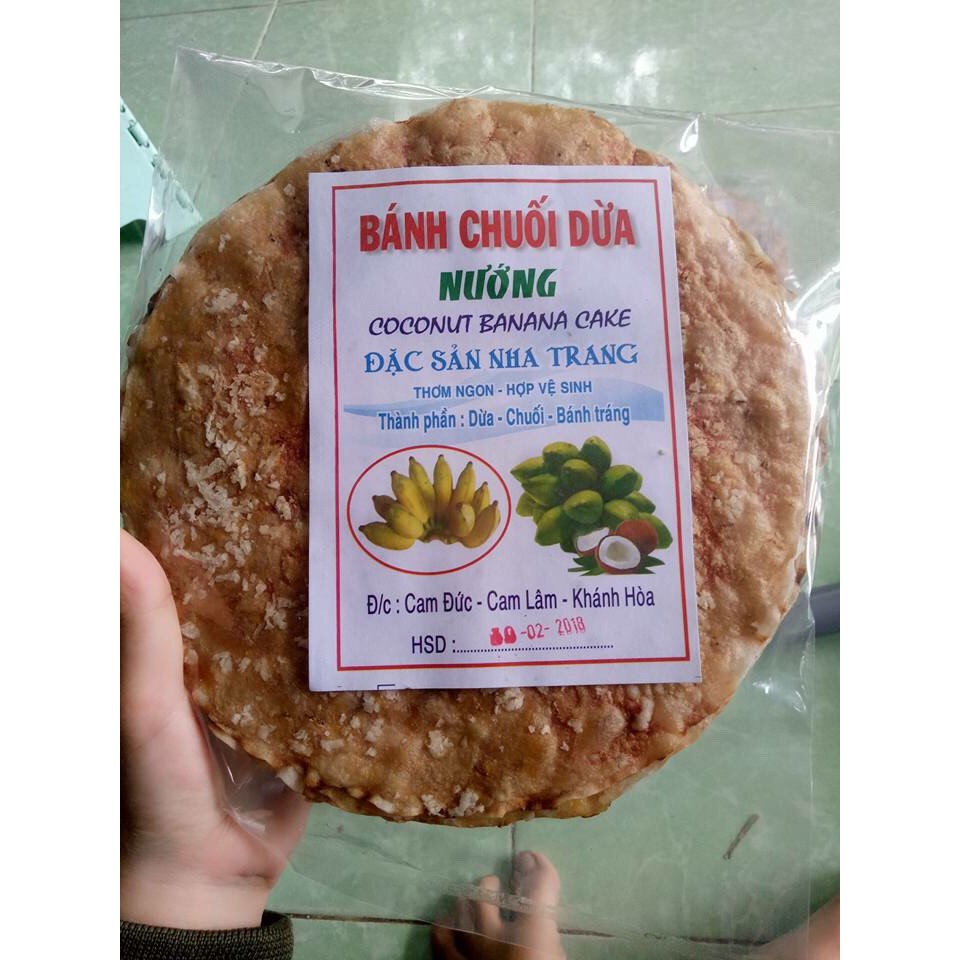 ( 5 cái) Bánh Tráng Chuối Dừa Nướng Nha Trang