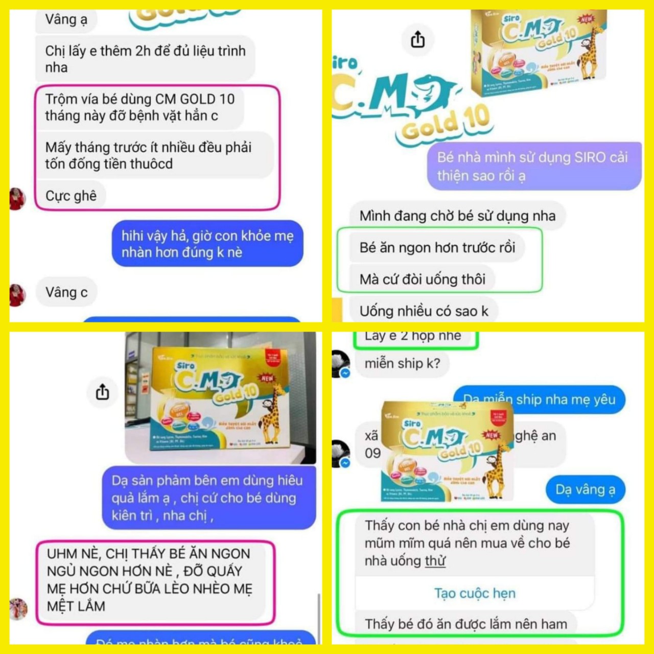 [HCM]Combo 3 Hộp Siro Cá Mập Gold 10 Mẫu Mới