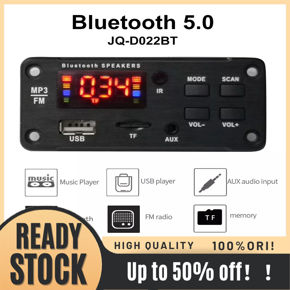 Large Storage Vehicle FM Radio Car Bluetooth Speaker Module MP3 Decoder Board Music Player