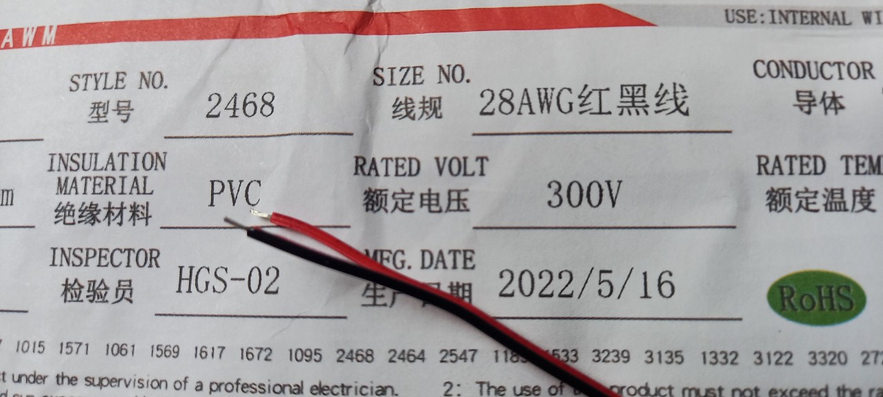 Dây điện đôi nối mạch 24AWG (0,5mm) 28AWG (0,3mm)