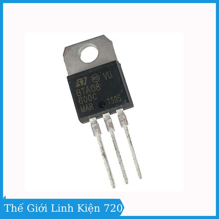 Linh kiện điện tử ic bta08-600c 600v 8a to220