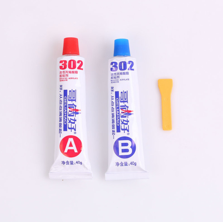 Keo epoxy, keo ab 302 trong suốt 2 thành phần chịu nhiệt dán nhựa 20g - 2 tuýp