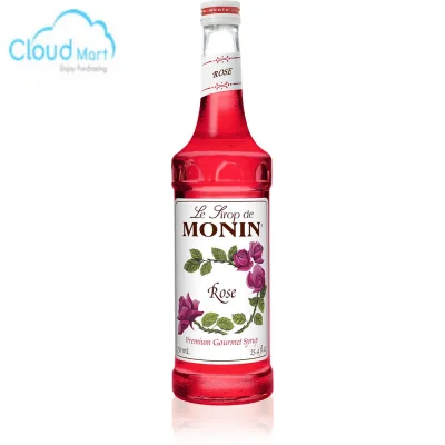 Syrup Monin Rose (Hoa Hồng) 700ml- Nguyên Vật Liệu Pha Chế - Cloud Mart