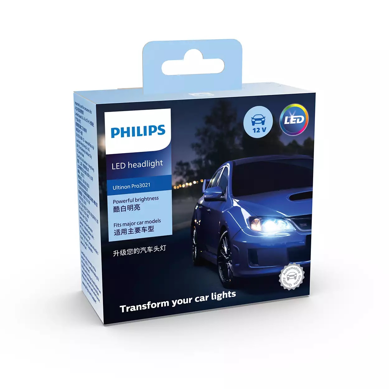 Đèn Ôtô - Xe Philips LED Ultinon Pro3021 chân H1 - H3- H4 - H7 - H11 - HB3/4 - HIR2 (12V - 24V) - (18W - 20W)