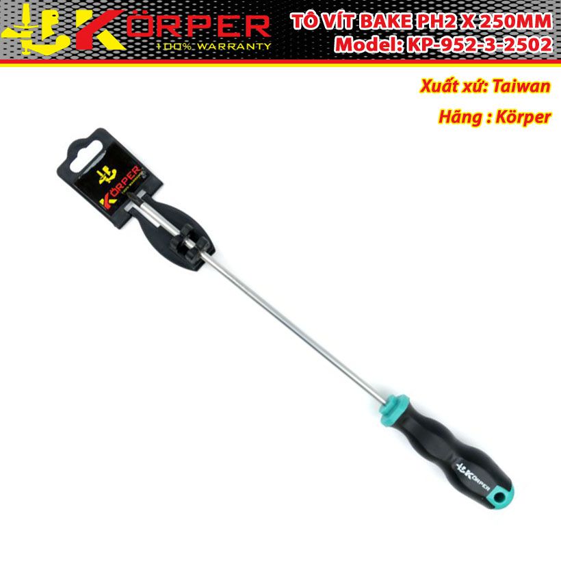 Tô vít bake ph2 x 250mm körper kp-952-3-2502
