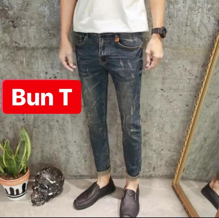 QUẦN JEAN NAM CHẤT BÒ XANH RÊU HÀN QUỐC SIÊU CO GIÃN TT-17 TRANG BUN FASHION