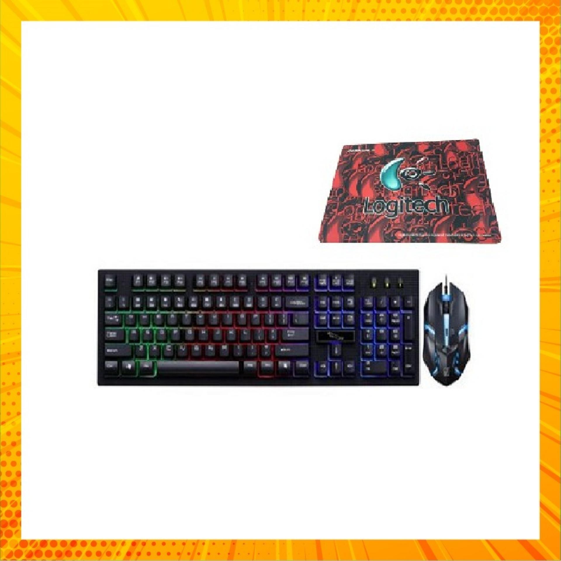 Bộ bàn phím và chuột G20 chuyên Game Led 7 màu + lót