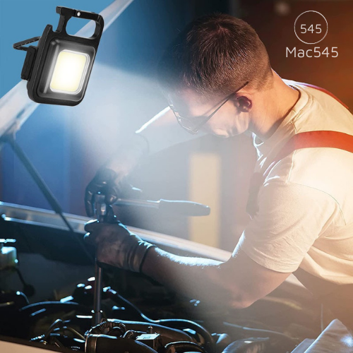 Đèn Pin Móc Khóa Mini Siêu Sáng Đèn LED Mini Bỏ Túi Sạc Type C