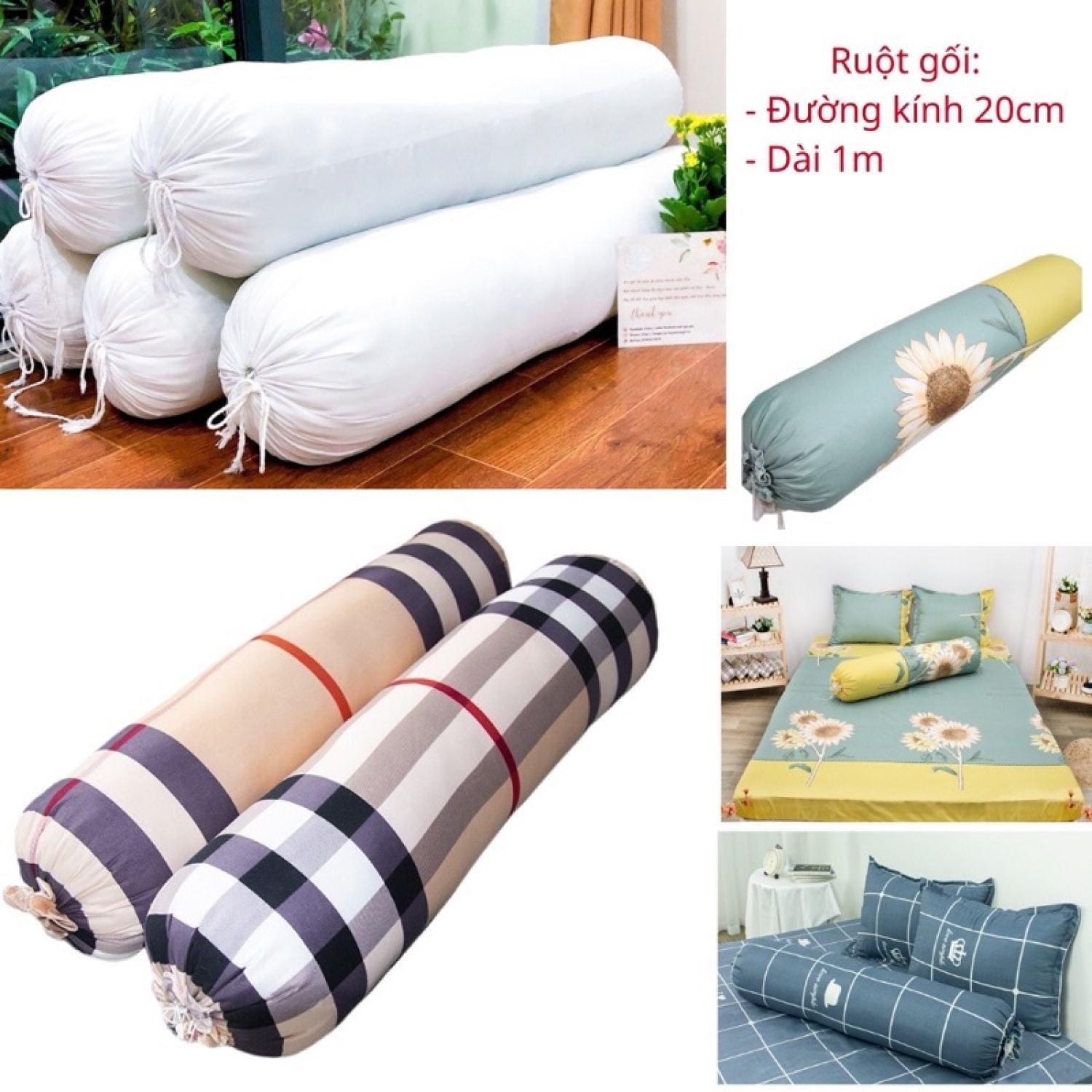 Vỏ gối ôm dễ thương