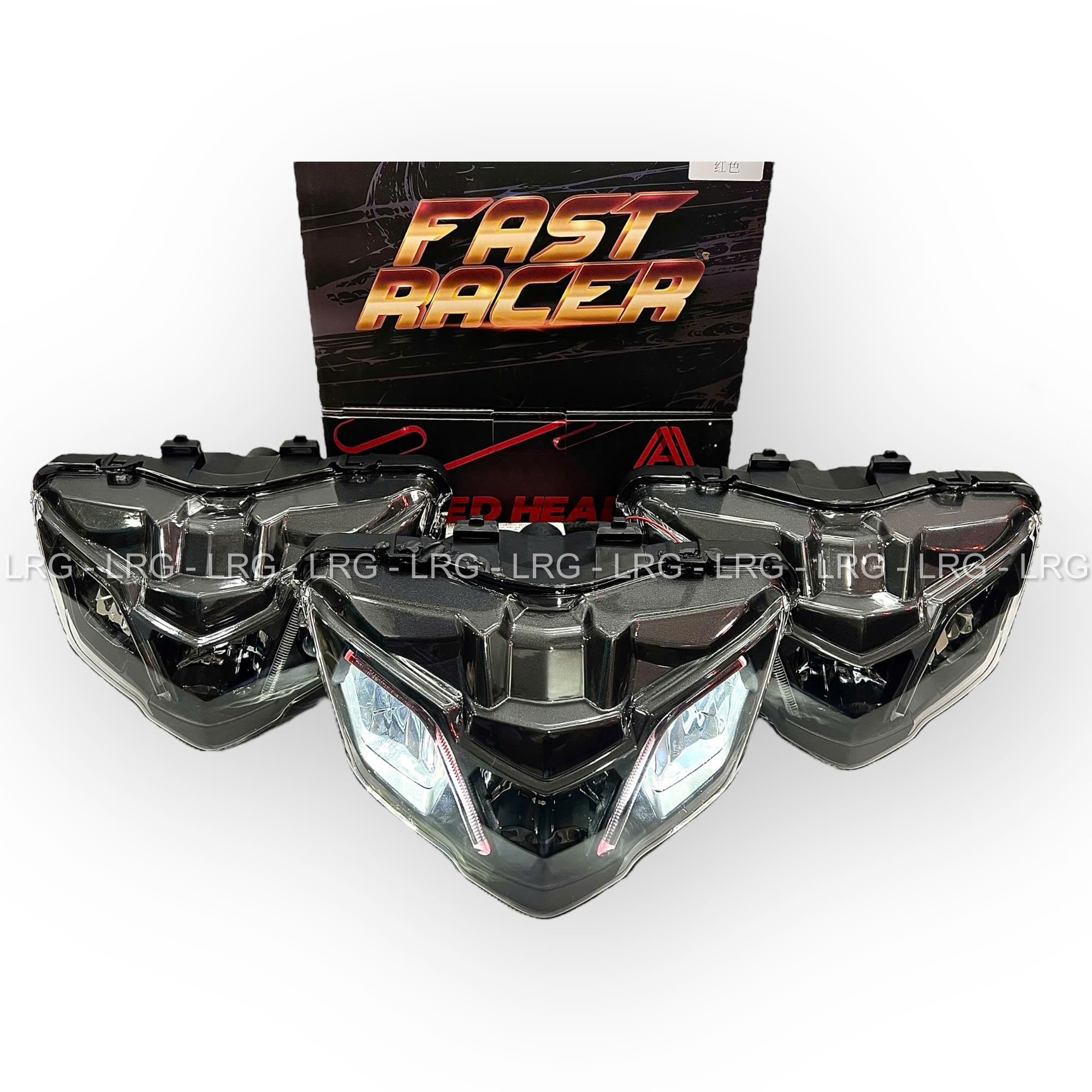 Pha Đèn, Chóa Đèn Trước 2 Tầng ATR Exciter 2019 Viềng Đèn Led HighLight Lắp Đặt Như Zin