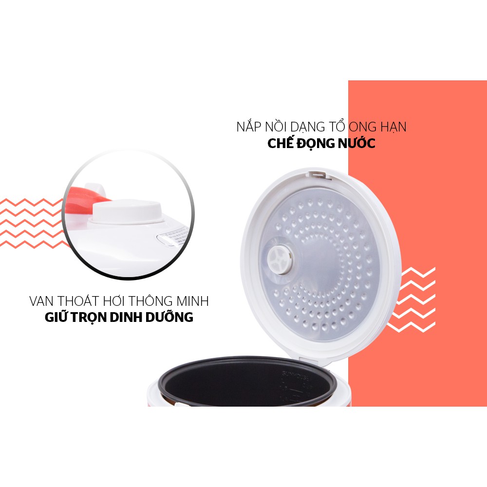 Nồi Cơm Điện Nắp Gài Sunhouse Shd8600 (1.8 Lít)