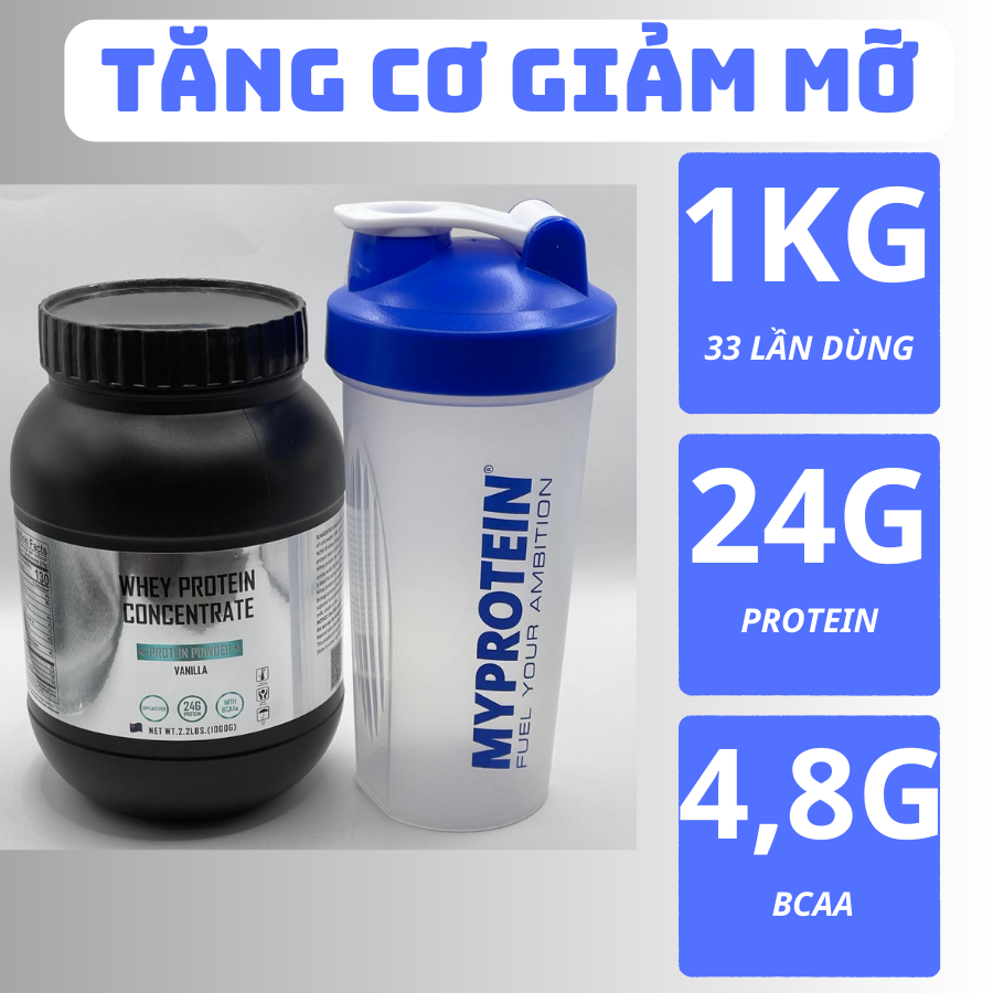 Whey Protein Concentrate 80% Protein - Sữa tăng cơ giảm mỡ Whey Isolate Whey Concentrate