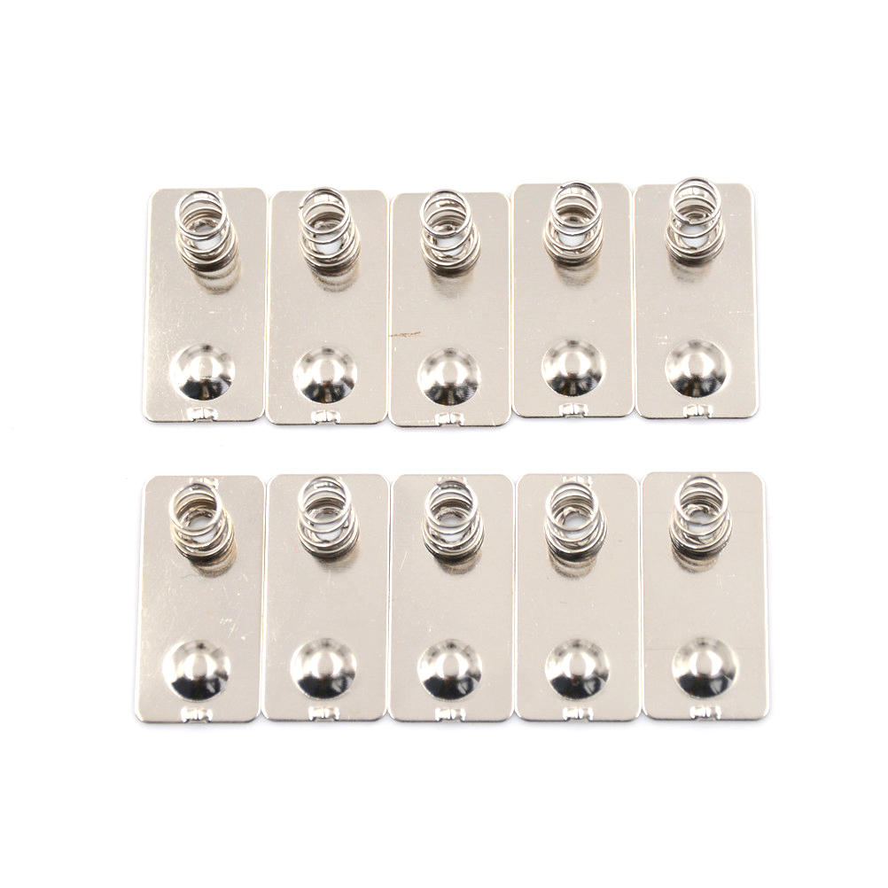 Duquan 10 tấm tiếp xúc lò xo chuyển đổi âm dương pin AA