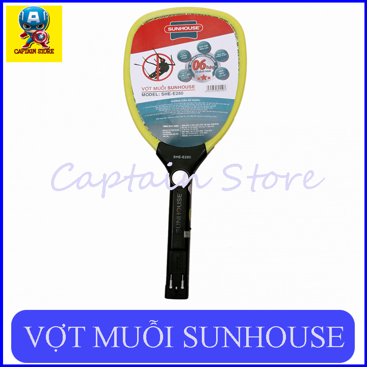 [Hoàn tiền 6%] Vợt Muỗi Sunhouse - Vợt muỗi điện - Vợt bắt muỗi