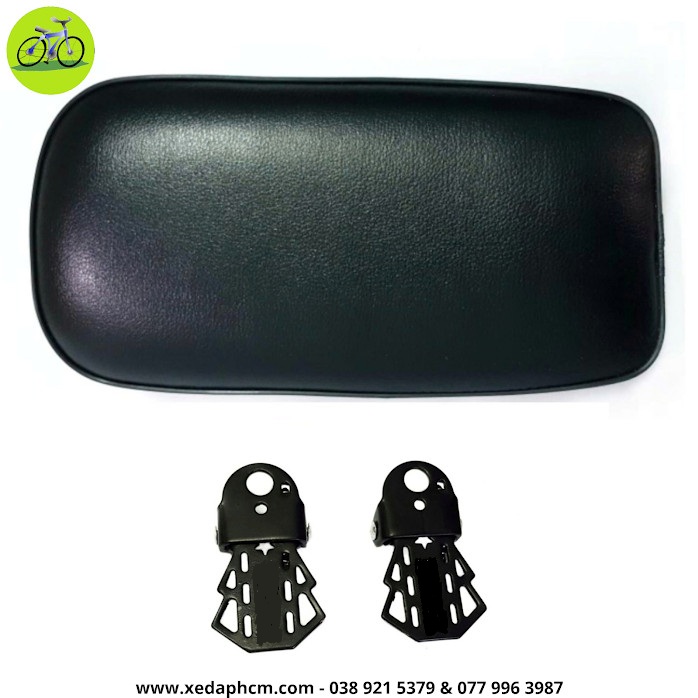 [HCM]Combo HOT nệm yên sau xe đạp mềm và gác để chân gấp xếp dẹp