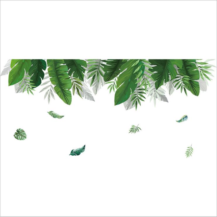 [HCM]Decal dán tường 3D giàn lá xanh số 2 (70 x 150 cm) AmyShop