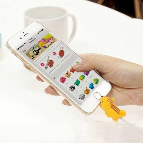 Nút bảo vệ đầu sạc cáp hình thú đáng yêu (Hình ngẫu nhiên)