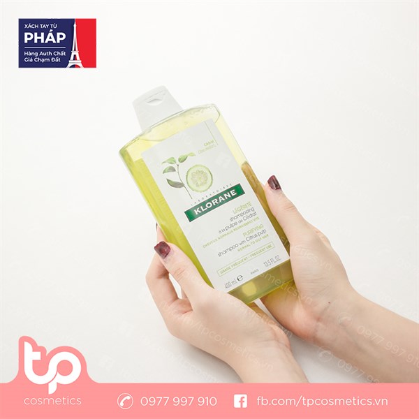 Dầu Gội Klorane Cedrat 400ml Xanh Lá Mạ