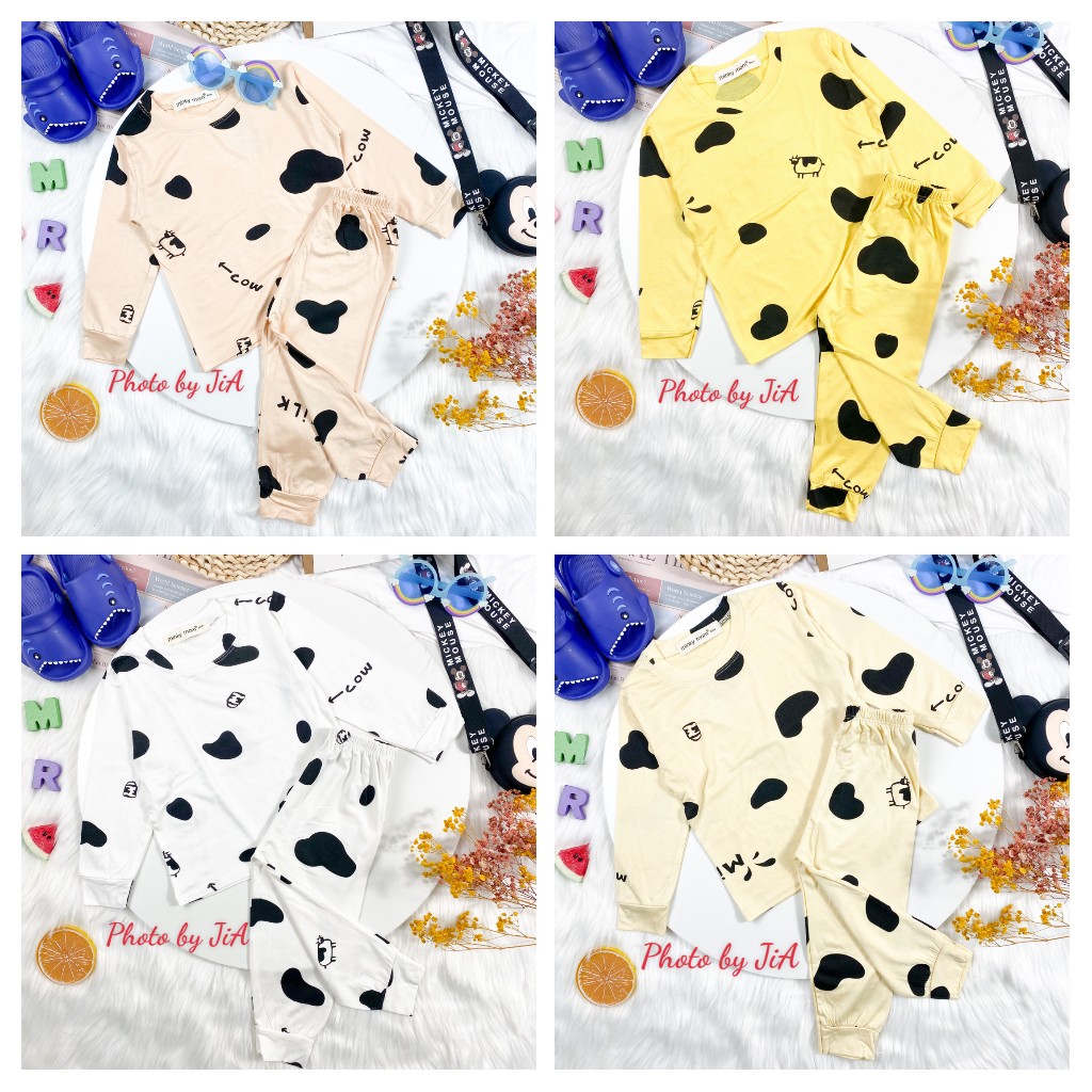 SALE BỘ THUN LẠNH DÀI TAY BÒ SỮA MINKY MOM CAO CẤP MỚI NHẤT