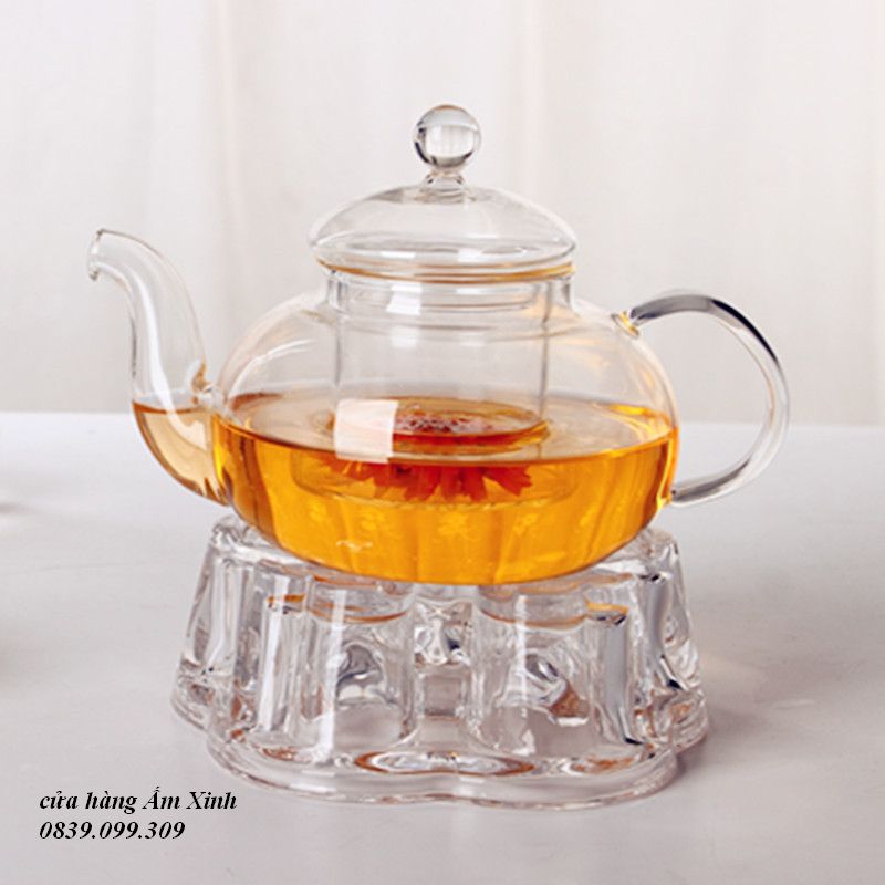 Chân Đế đốt nến dùng cho Ấm pha trà thủy tinh chịu nhiệt (Đường kính 15 cm)