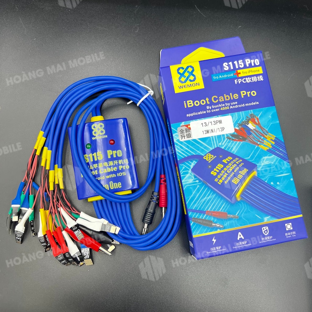 Dây cấp nguồn iPhone & Android Wemon S115 Pro