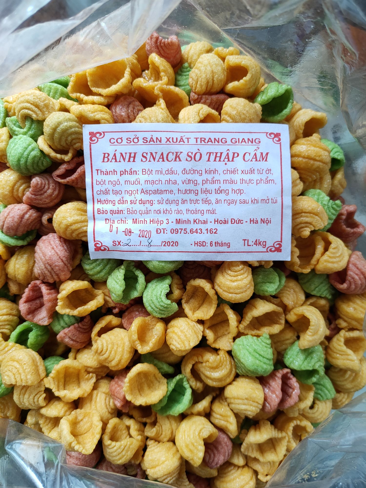 500g Snack sò giòn ngon