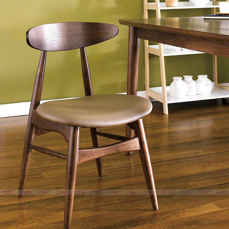 [Freeship] Ghế tựa phòng ăn mặt nệm IBIE Suwon gỗ cao su, tùy chọn màu sắc, phong cách hiện đại, hàng loại 1 sơn PU 3 lớp chuẩn xuất khẩu Nhật/Hàn