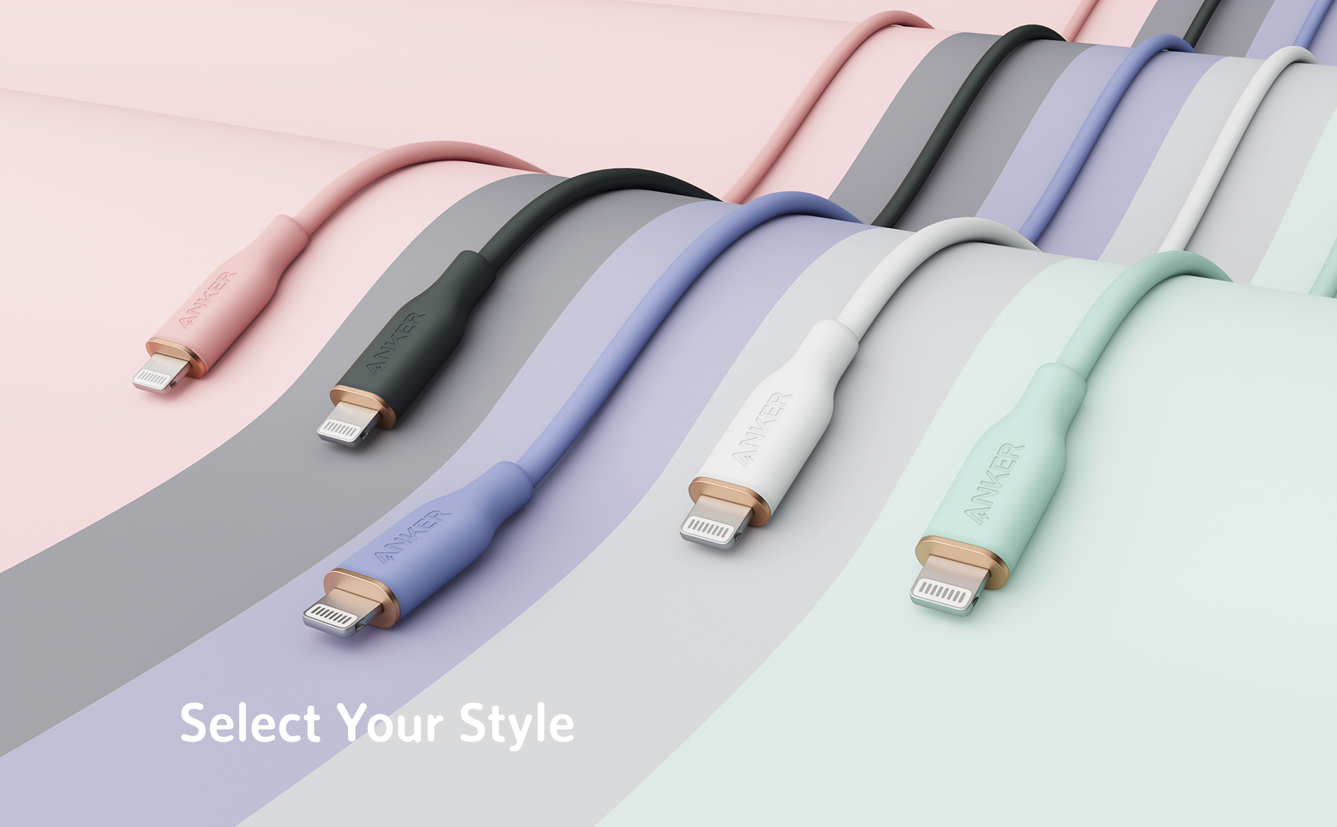 CÁP ANKER POWERLINE III FLOW USB-C TO LIGHTNING, 0.9M - A8662
