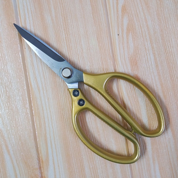 Kéo cắt gà, vịt bằng thép sk5 không gỉ cán thép siêu bền dài 21cm
